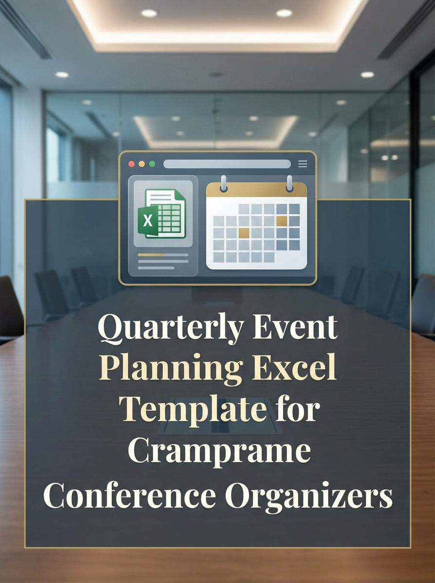 Quarterly Event Planning Excel Template for Conference Organizers