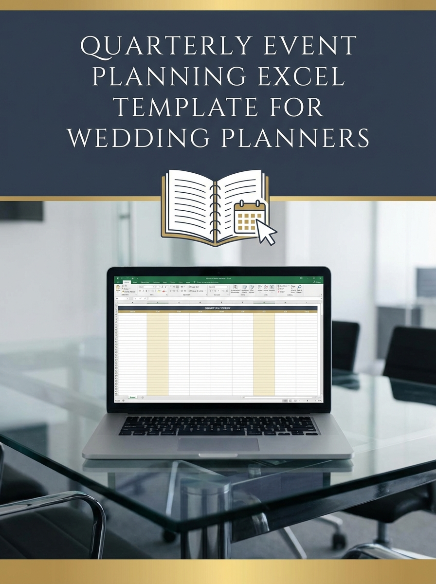 Quarterly Event Planning Excel Template for Wedding Planners