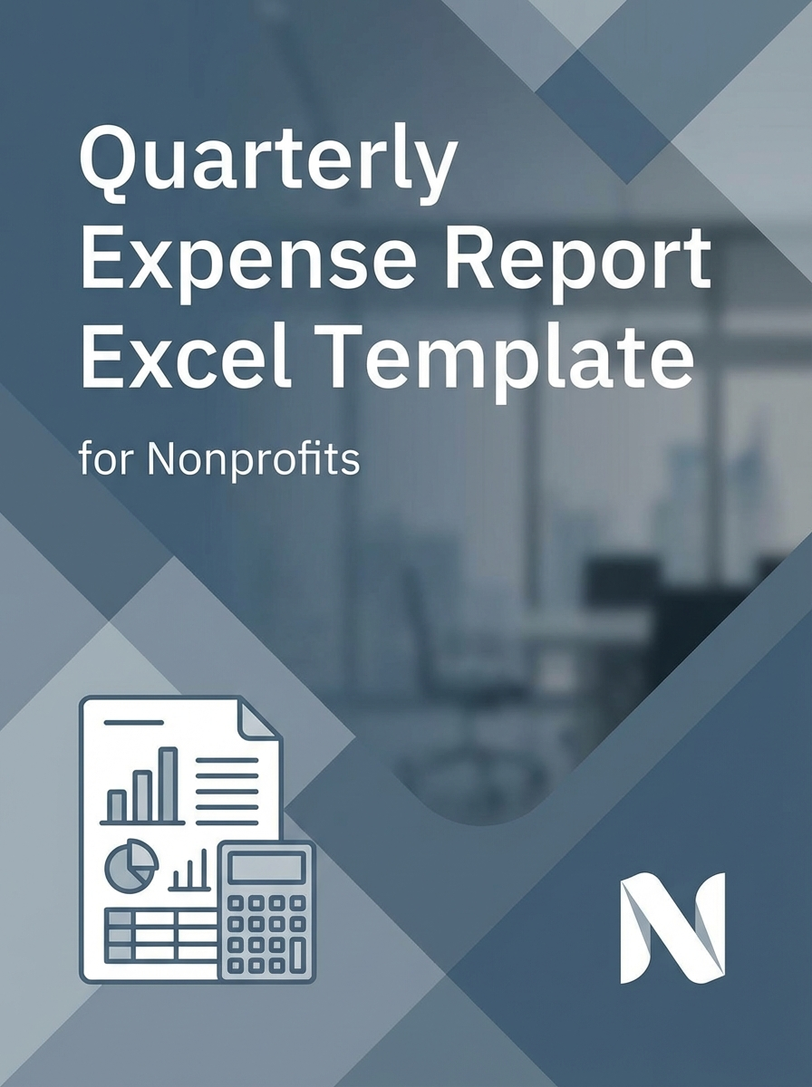 Quarterly Expense Report Excel Template for Nonprofits