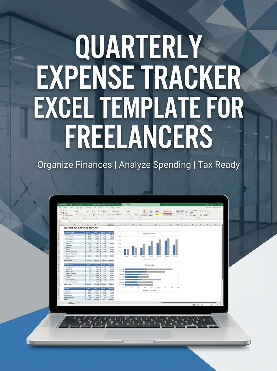 Quarterly Expense Tracker Excel Template for Freelancers