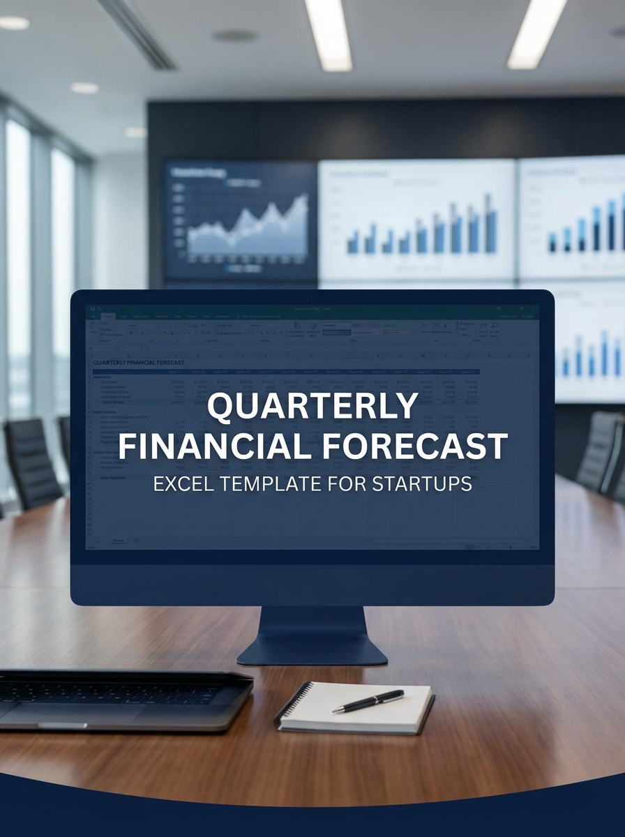 Quarterly Financial Forecast Excel Template for Startups