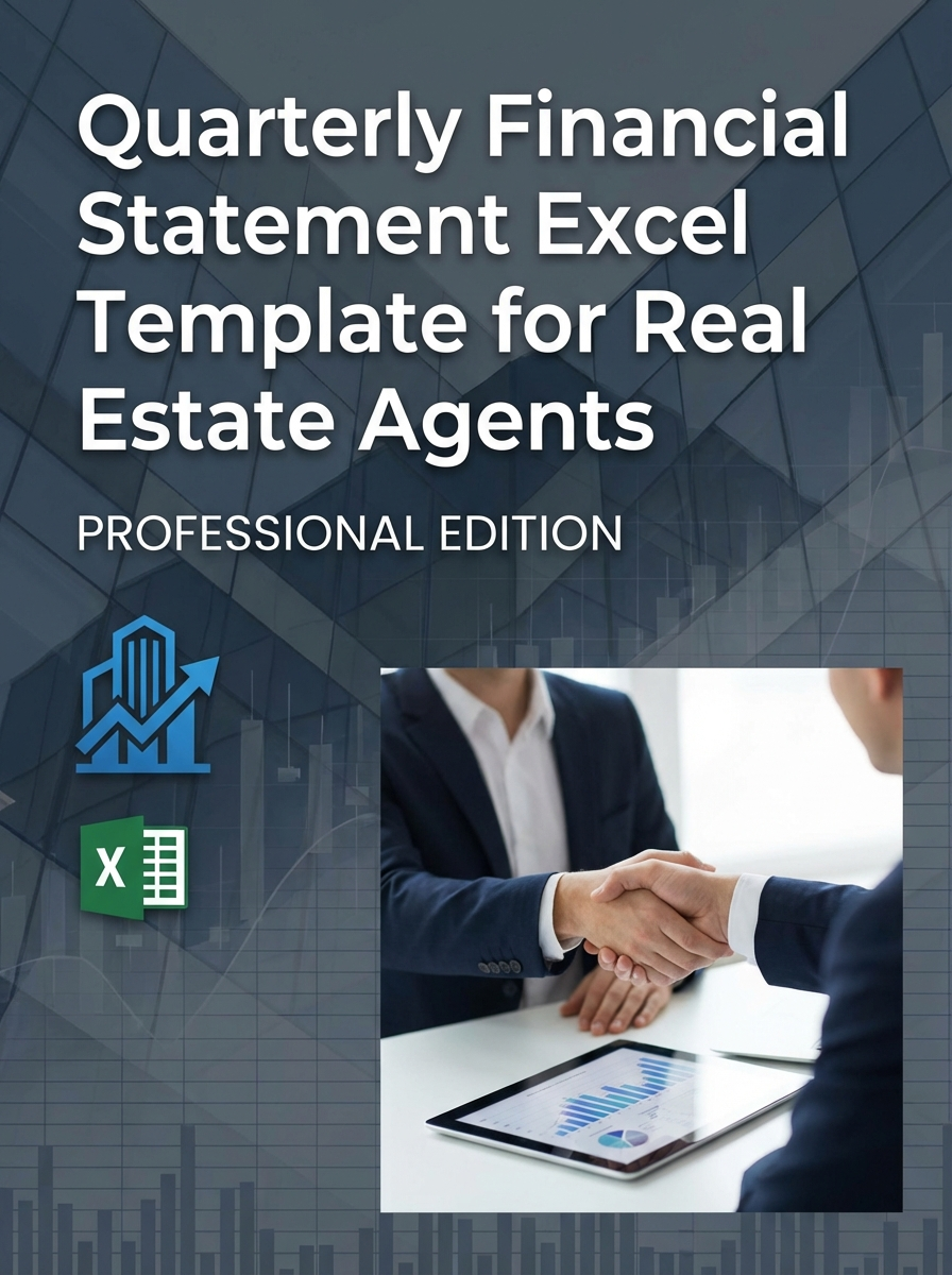 Quarterly Financial Statement Excel Template for Real Estate Agents