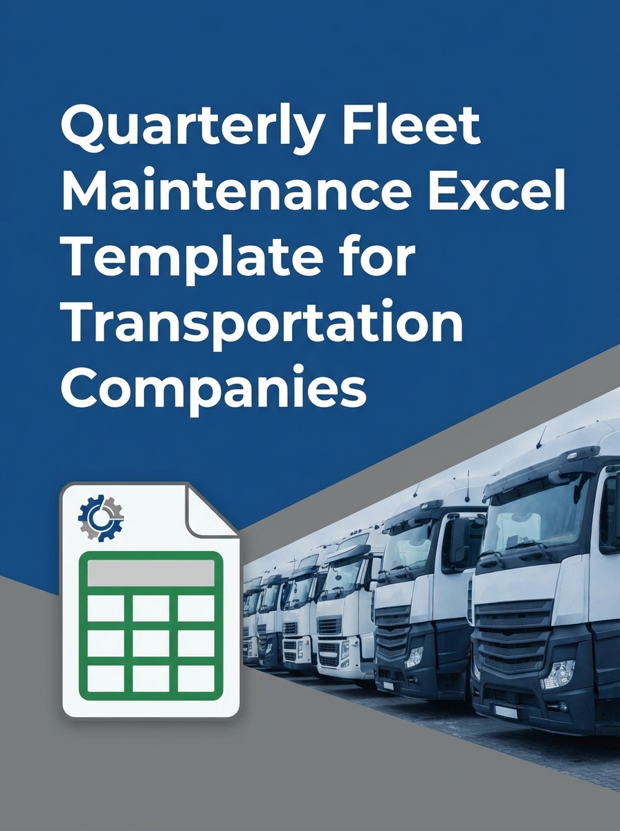 Quarterly Fleet Maintenance Excel Template for Transportation Companies