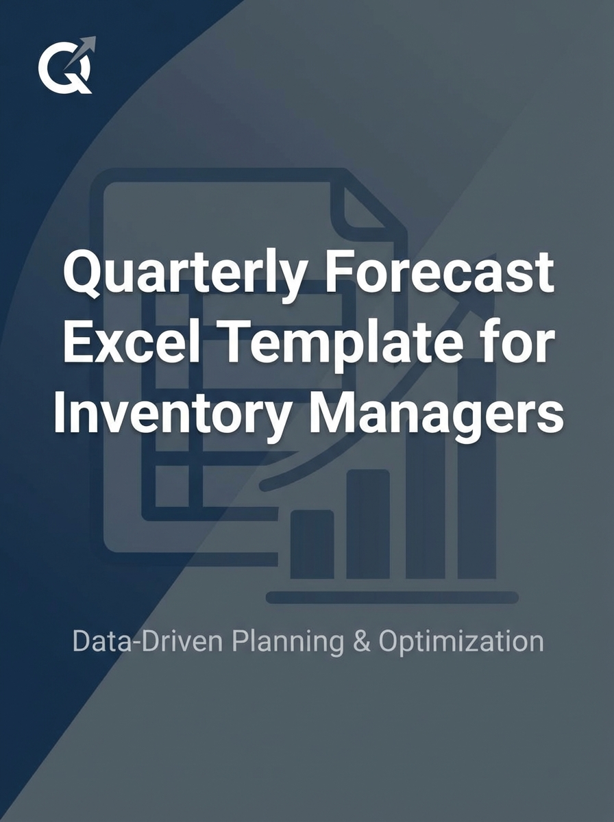Quarterly Forecast Excel Template for Inventory Managers