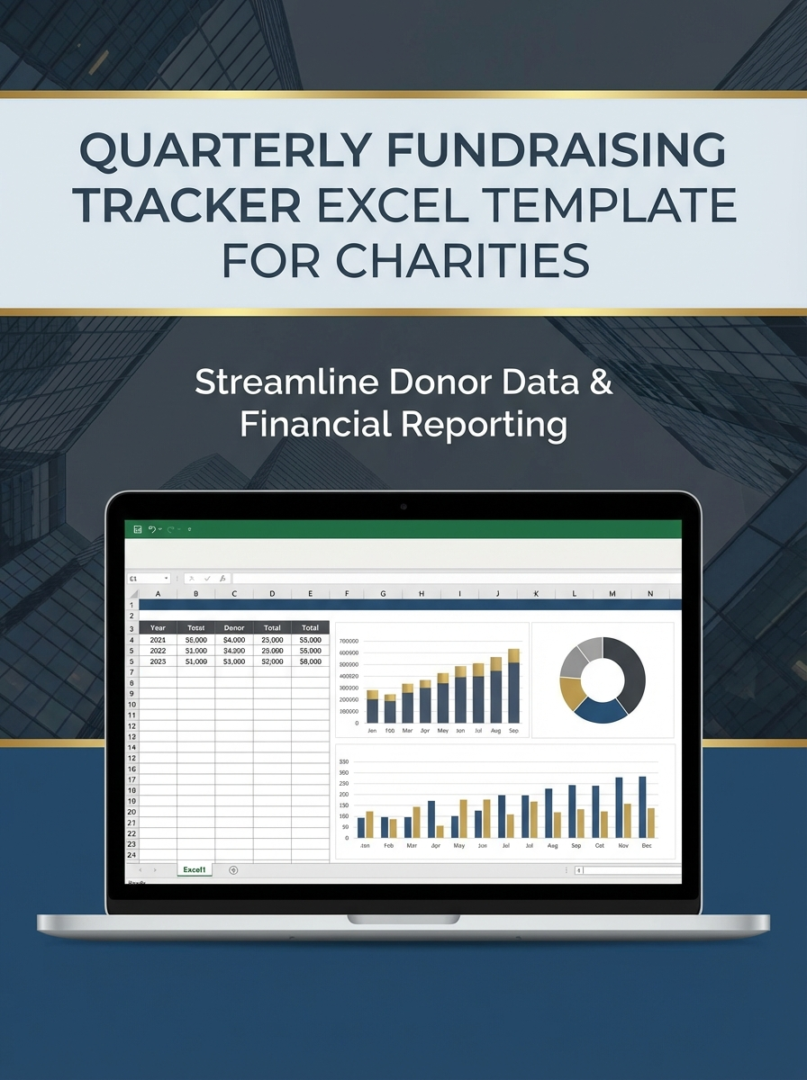 Quarterly Fundraising Tracker Excel Template for Charities