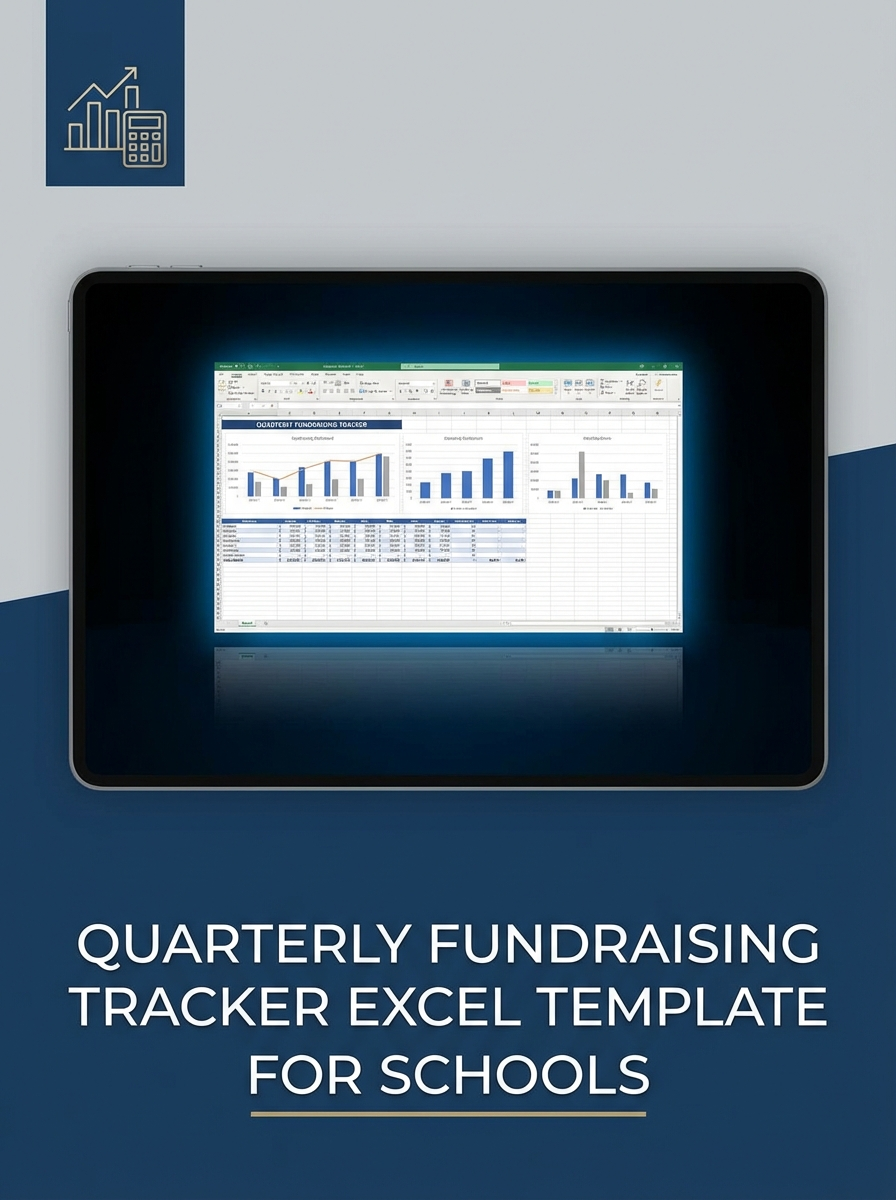 Quarterly Fundraising Tracker Excel Template for Schools