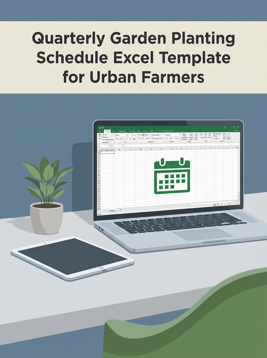 Quarterly Garden Planting Schedule Excel Template for Urban Farmers