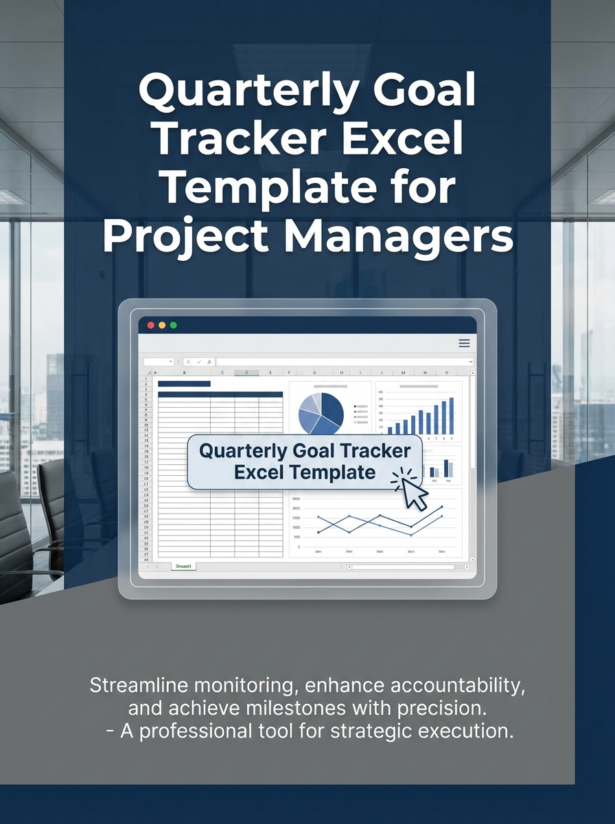 Quarterly Goal Tracker Excel Template for Project Managers
