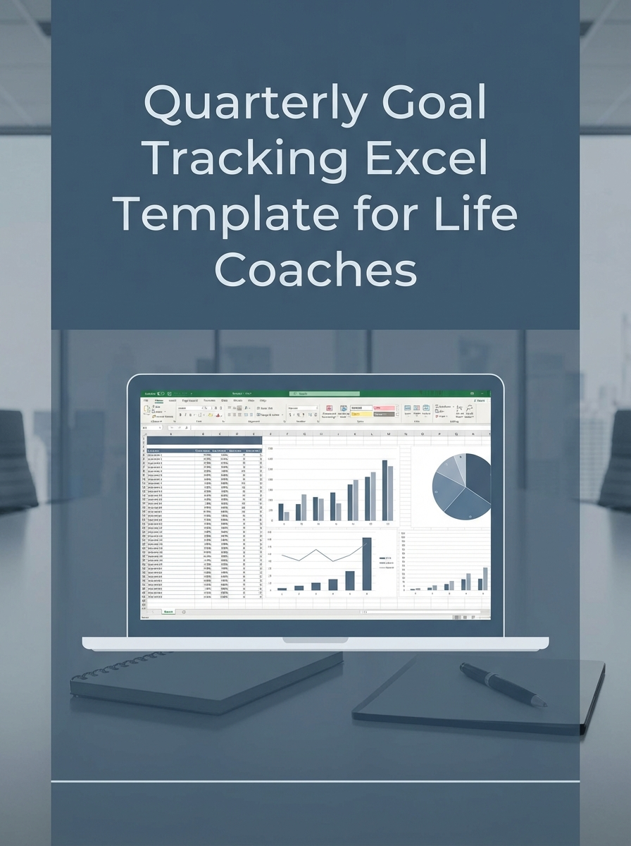 Quarterly Goal Tracking Excel Template for Life Coaches