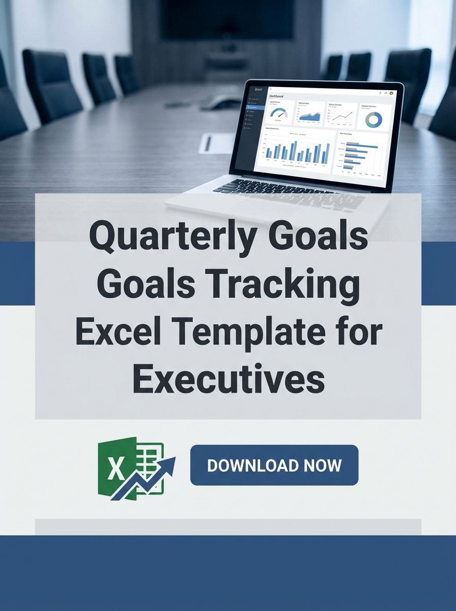 Quarterly Goals Tracking Excel Template for Executives
