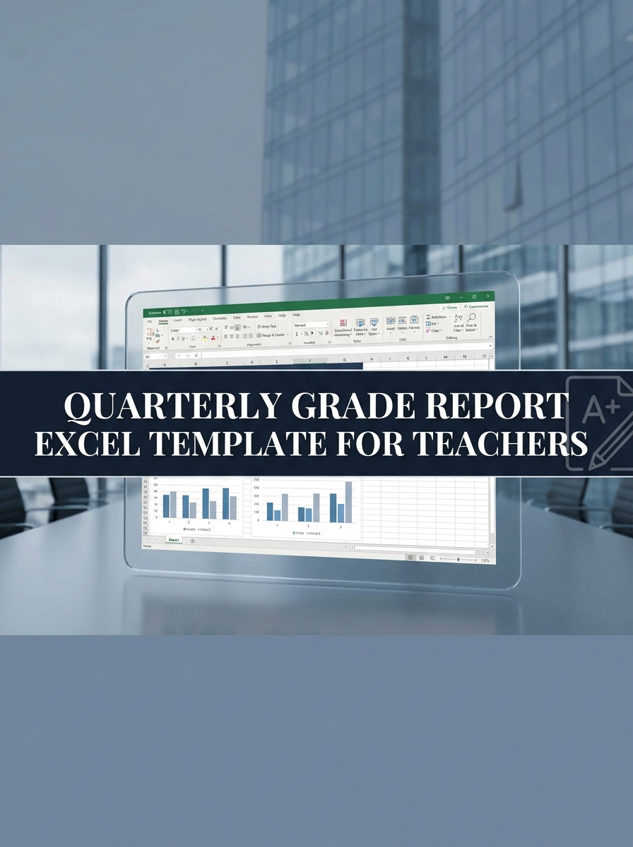 Quarterly Grade Report Excel Template for Teachers