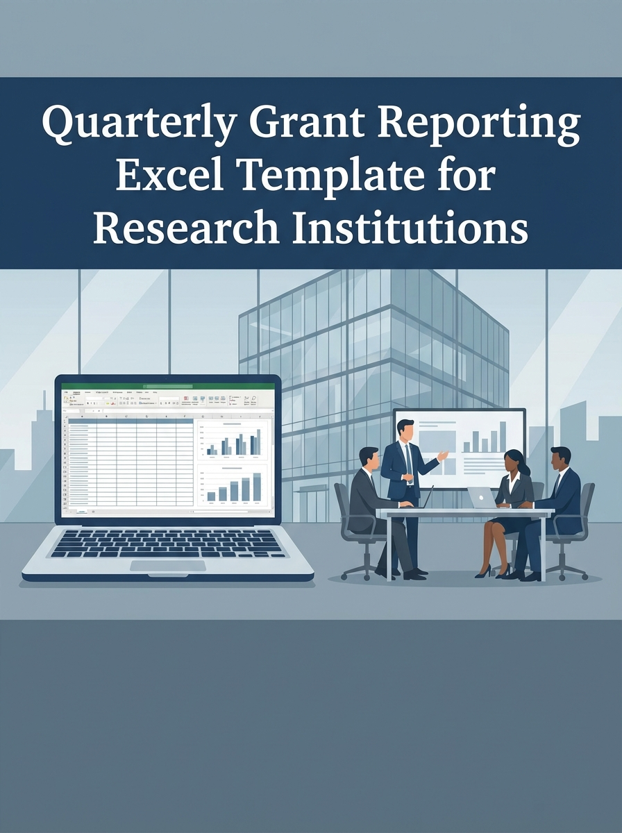 Quarterly Grant Reporting Excel Template for Research Institutions
