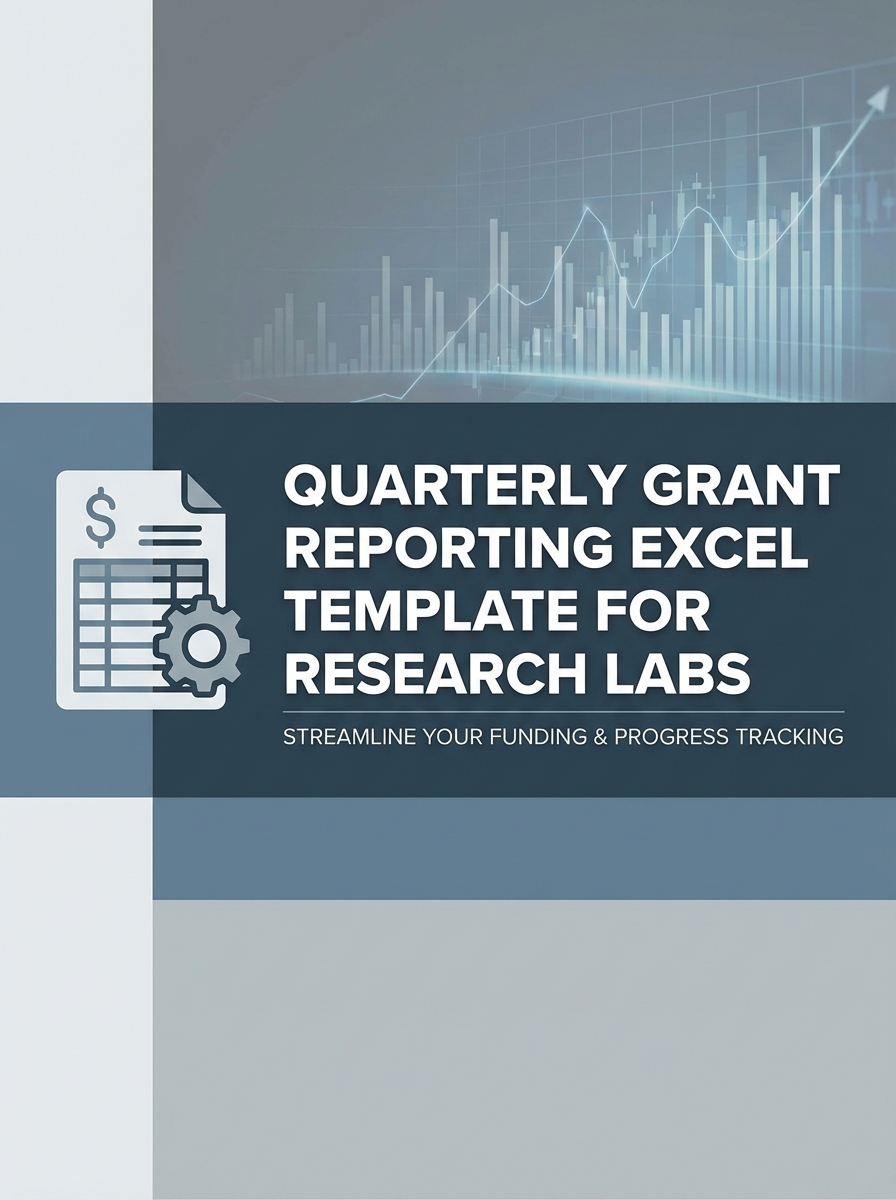 Quarterly Grant Reporting Excel Template for Research Labs