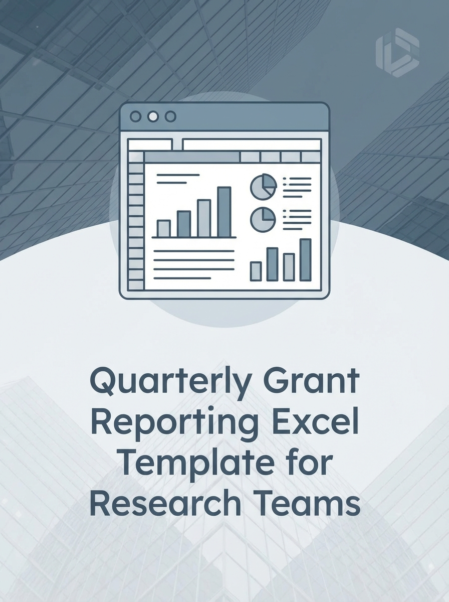 Quarterly Grant Reporting Excel Template for Research Teams