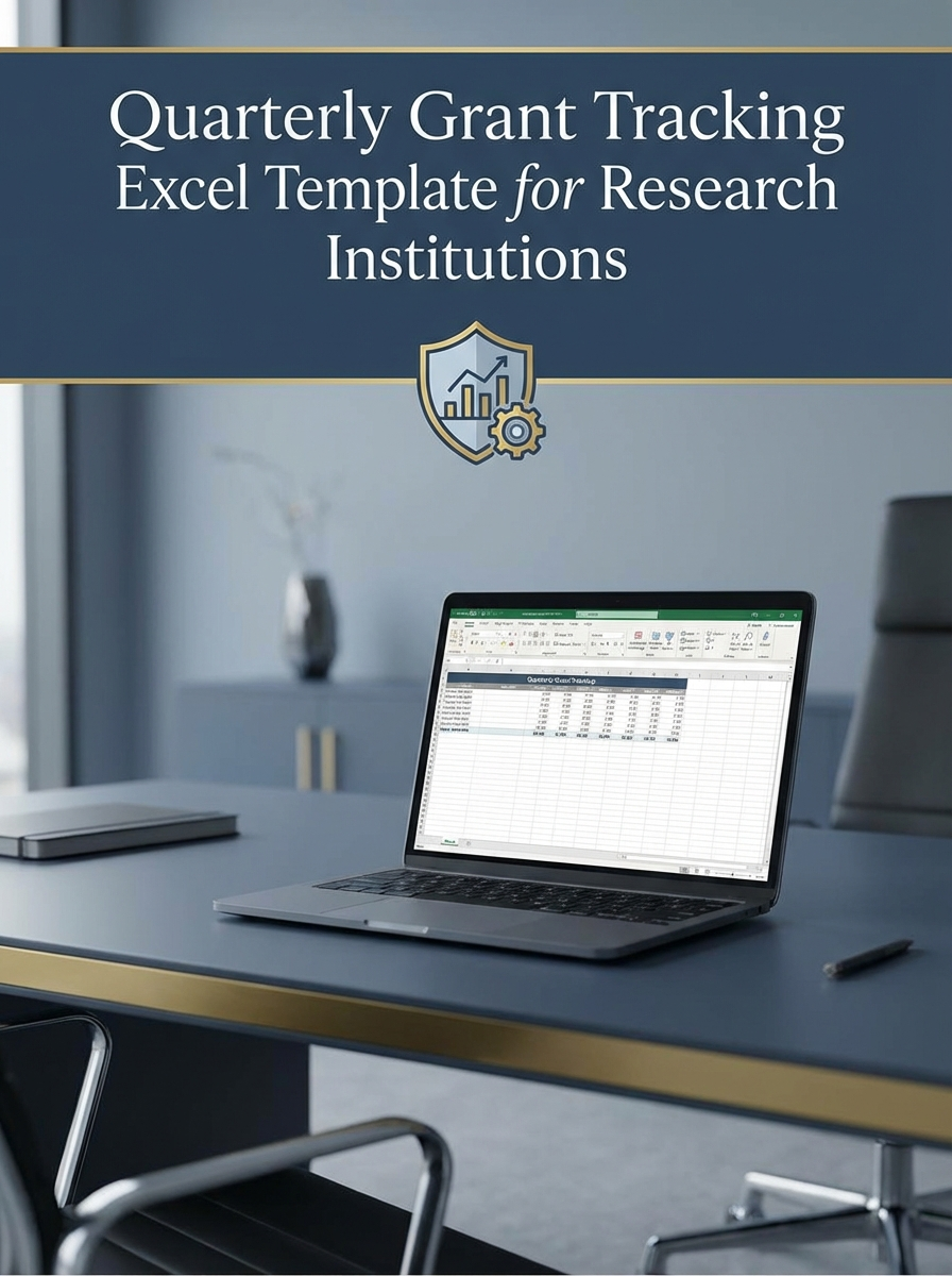 Quarterly Grant Tracking Excel Template for Research Institutions