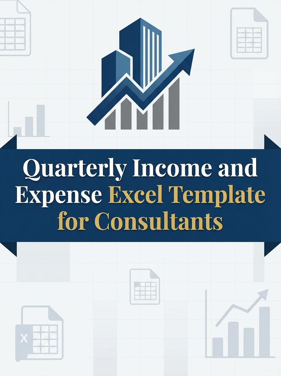 Quarterly Income and Expense Excel Template for Consultants