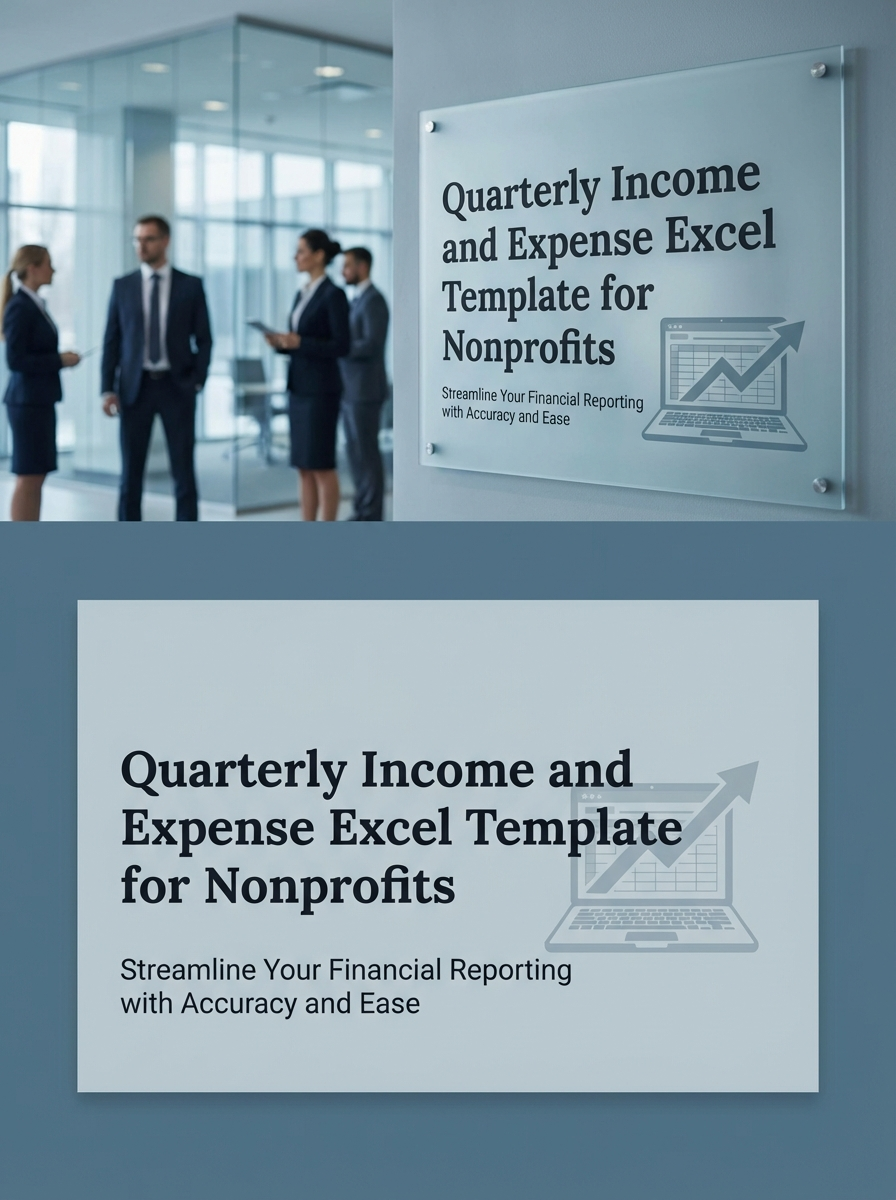 Quarterly Income and Expense Excel Template for Nonprofits