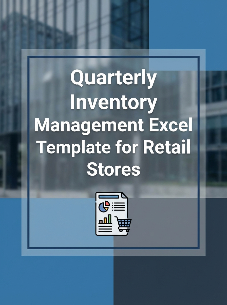 Quarterly Inventory Management Excel Template for Retail Stores