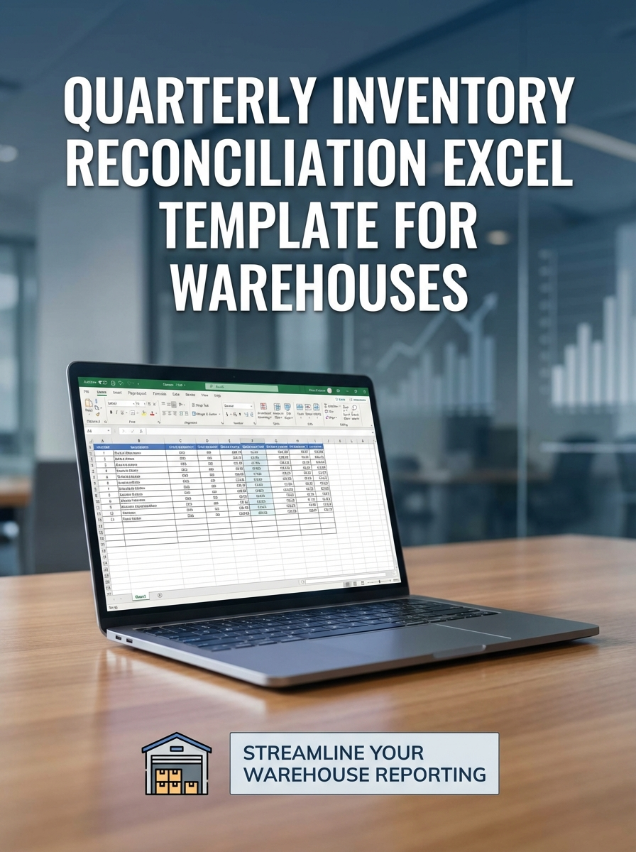 Quarterly Inventory Reconciliation Excel Template for Warehouses