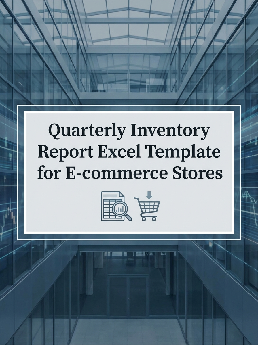 Quarterly Inventory Report Excel Template for E-commerce Stores