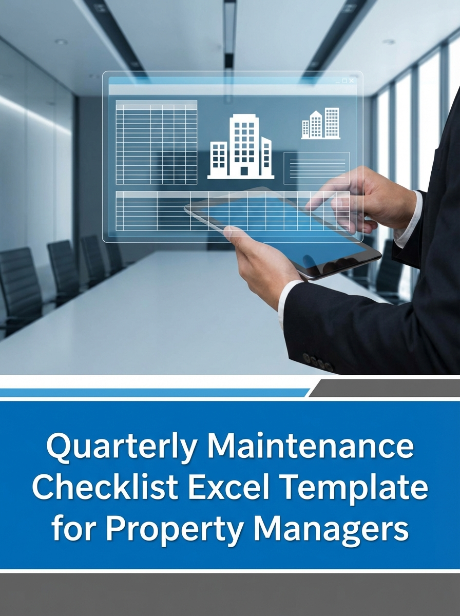 Quarterly Maintenance Checklist Excel Template for Property Managers