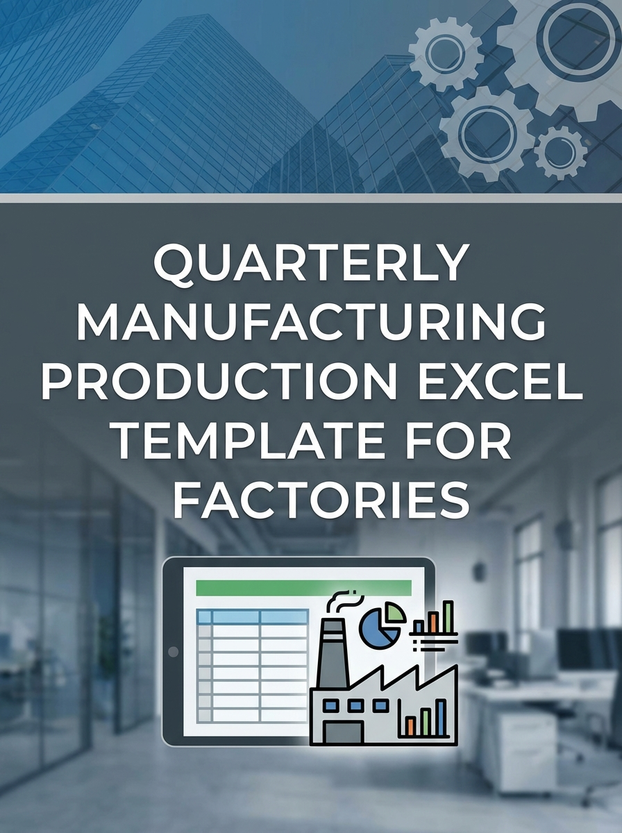 Quarterly Manufacturing Production Excel Template for Factories