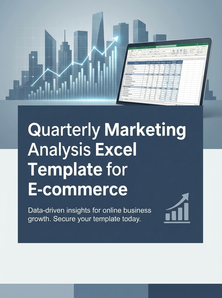 Quarterly Marketing Analysis Excel Template for E-commerce