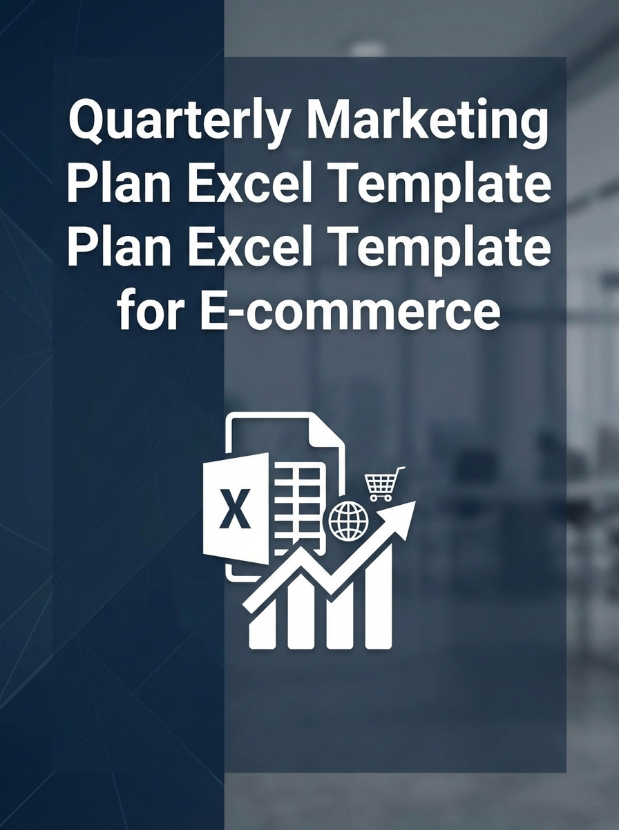 Quarterly Marketing Plan Excel Template for E-commerce