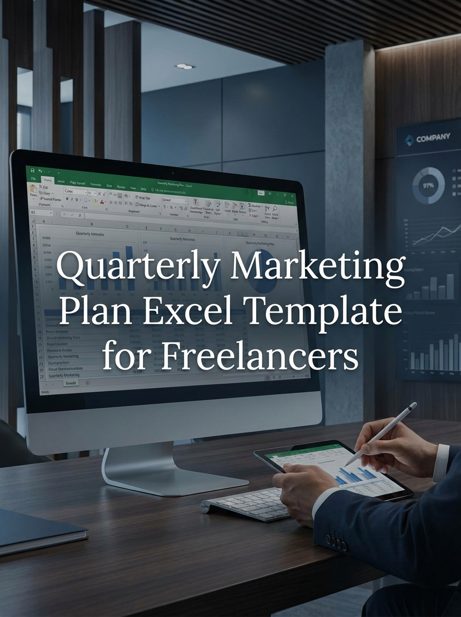 Quarterly Marketing Plan Excel Template for Freelancers