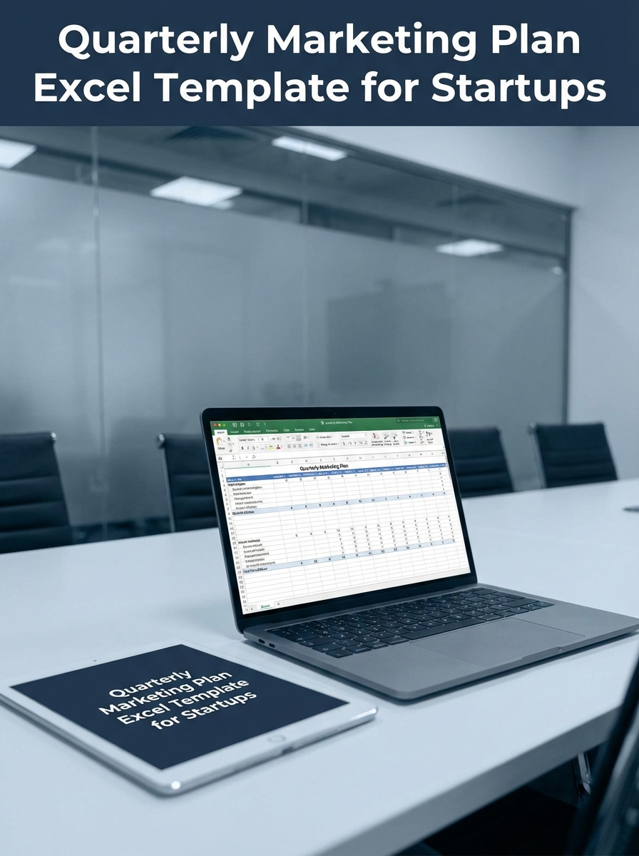 Quarterly Marketing Plan Excel Template for Startups