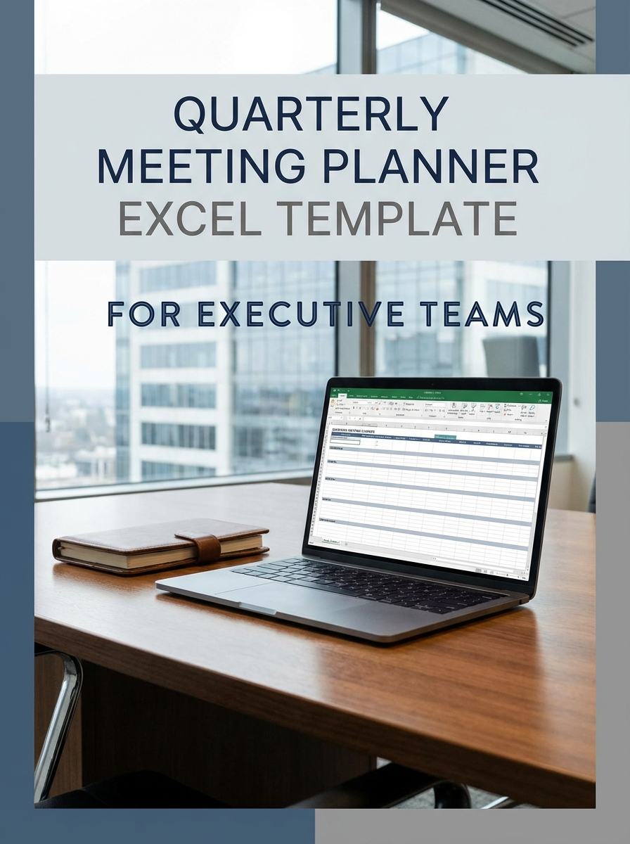 Quarterly Meeting Planner Excel Template for Executive Teams