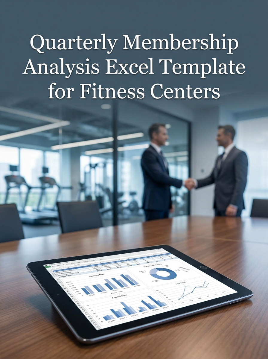 Quarterly Membership Analysis Excel Template for Fitness Centers