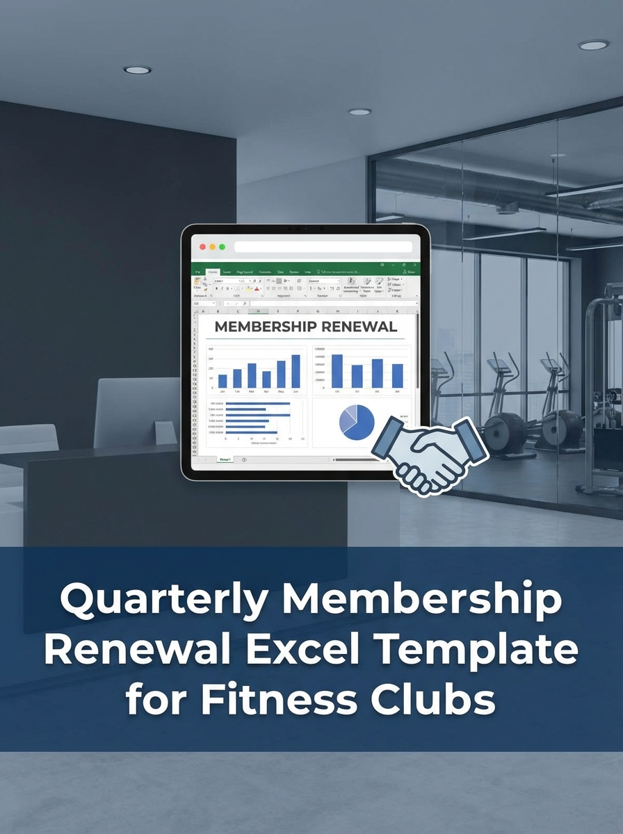 Quarterly Membership Renewal Excel Template for Fitness Clubs