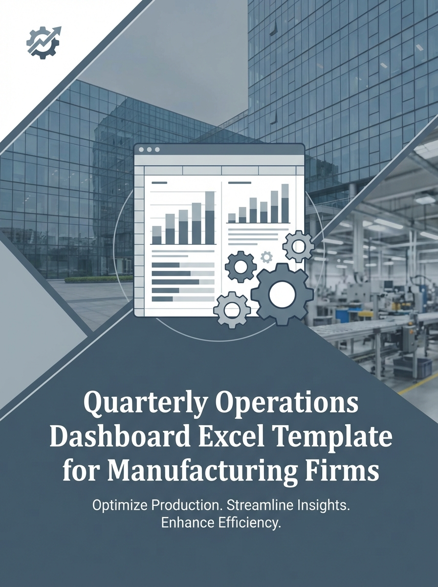 Quarterly Operations Dashboard Excel Template for Manufacturing Firms