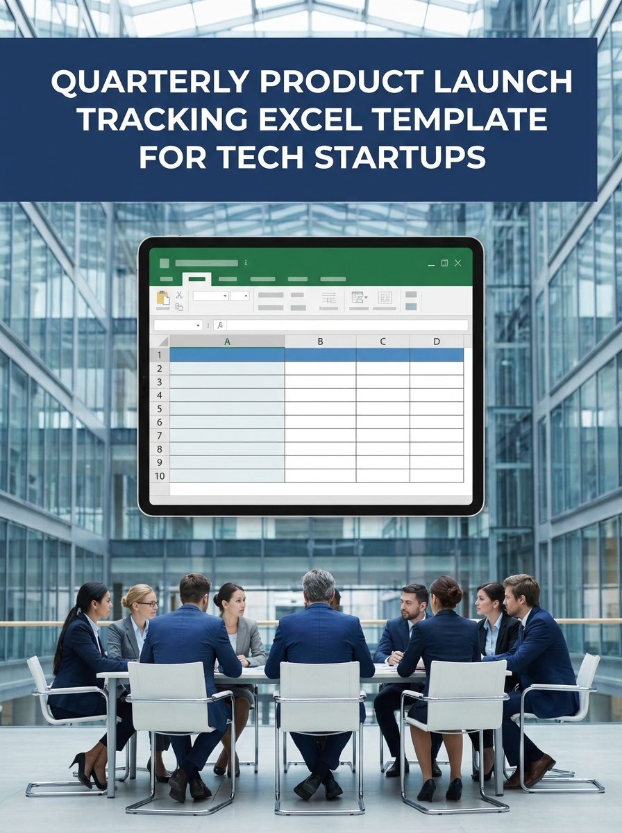 Quarterly Product Launch Tracking Excel Template for Tech Startups