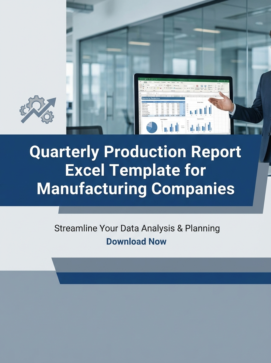 Quarterly Production Report Excel Template for Manufacturing Companies