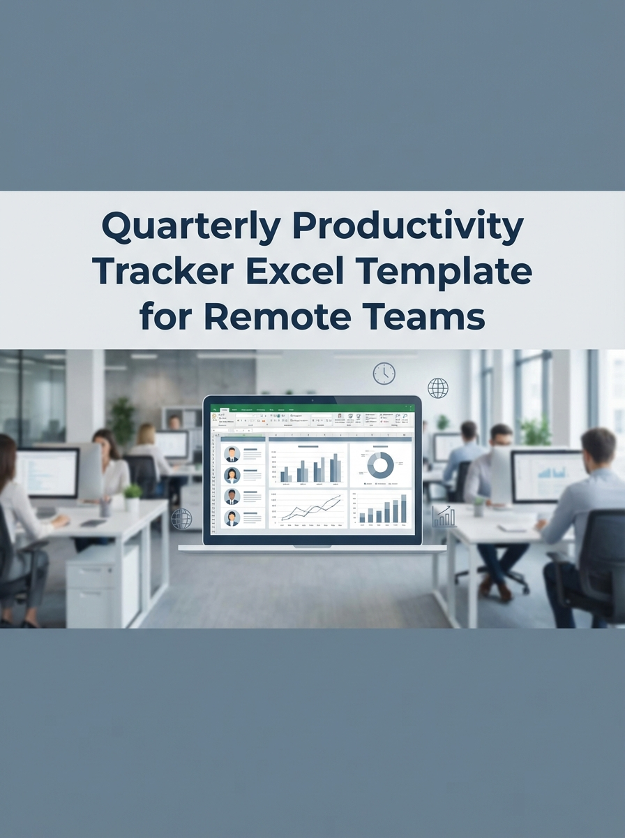 Quarterly Productivity Tracker Excel Template for Remote Teams