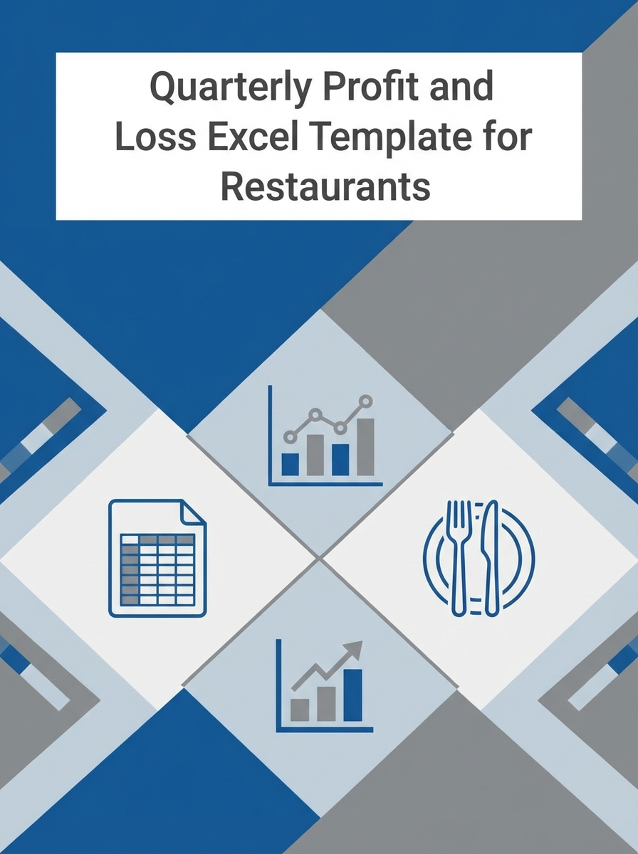 Quarterly Profit and Loss Excel Template for Restaurants