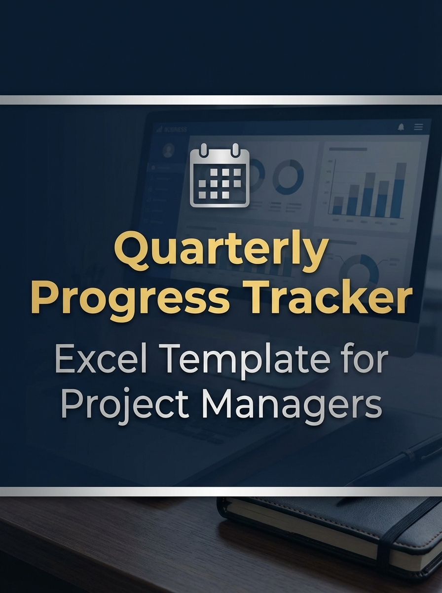Quarterly Progress Tracker Excel Template for Project Managers