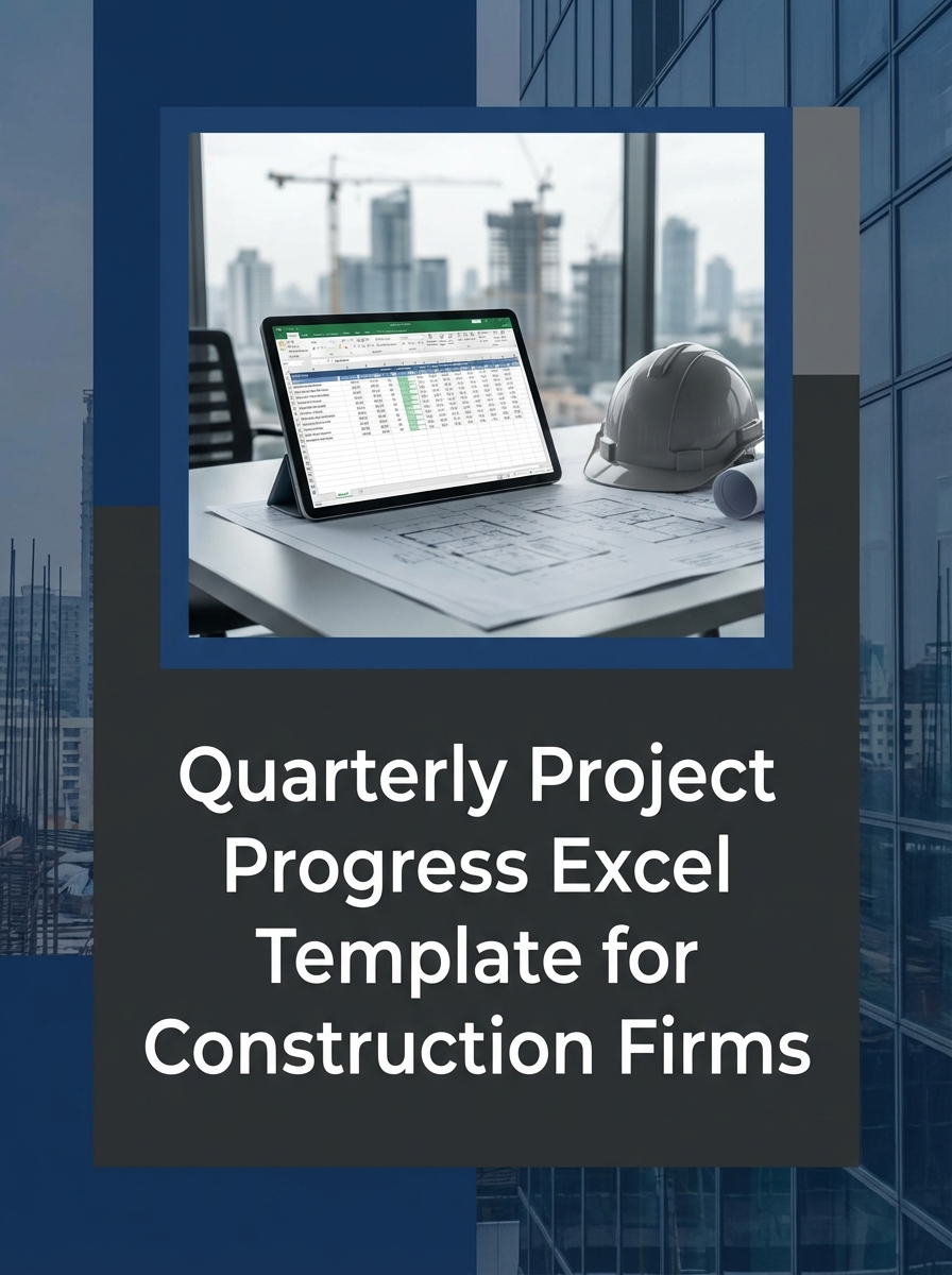 Quarterly Project Progress Excel Template for Construction Firms