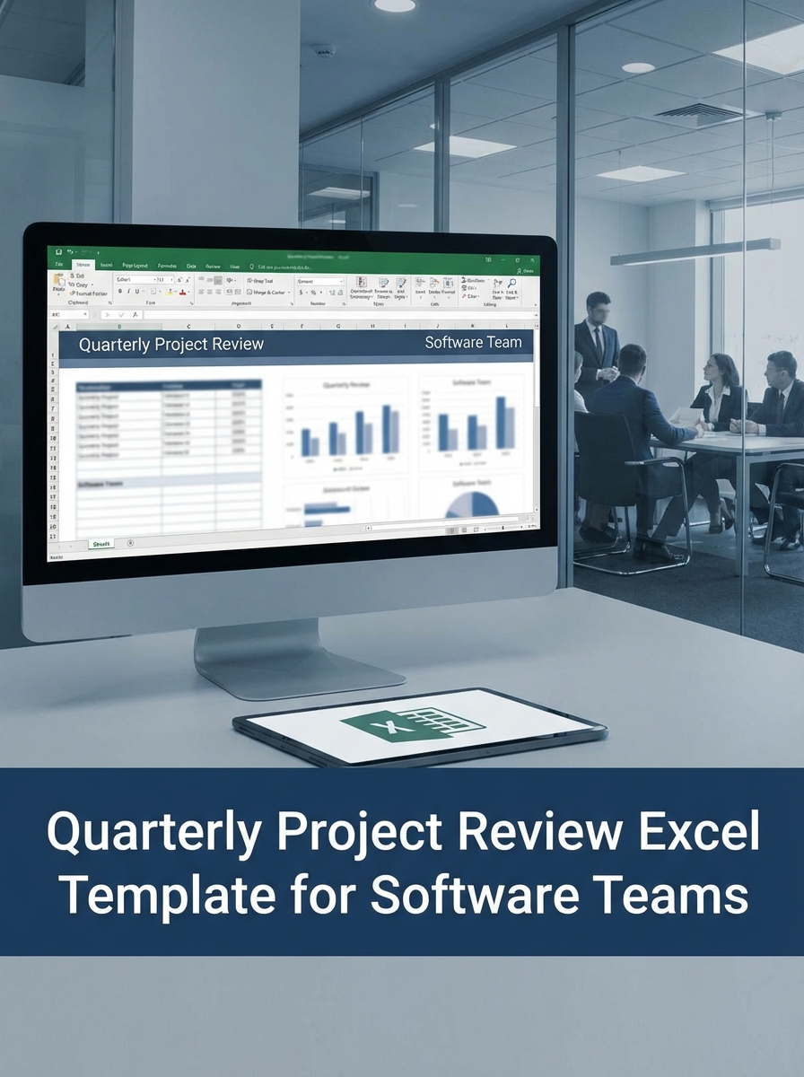 Quarterly Project Review Excel Template for Software Teams
