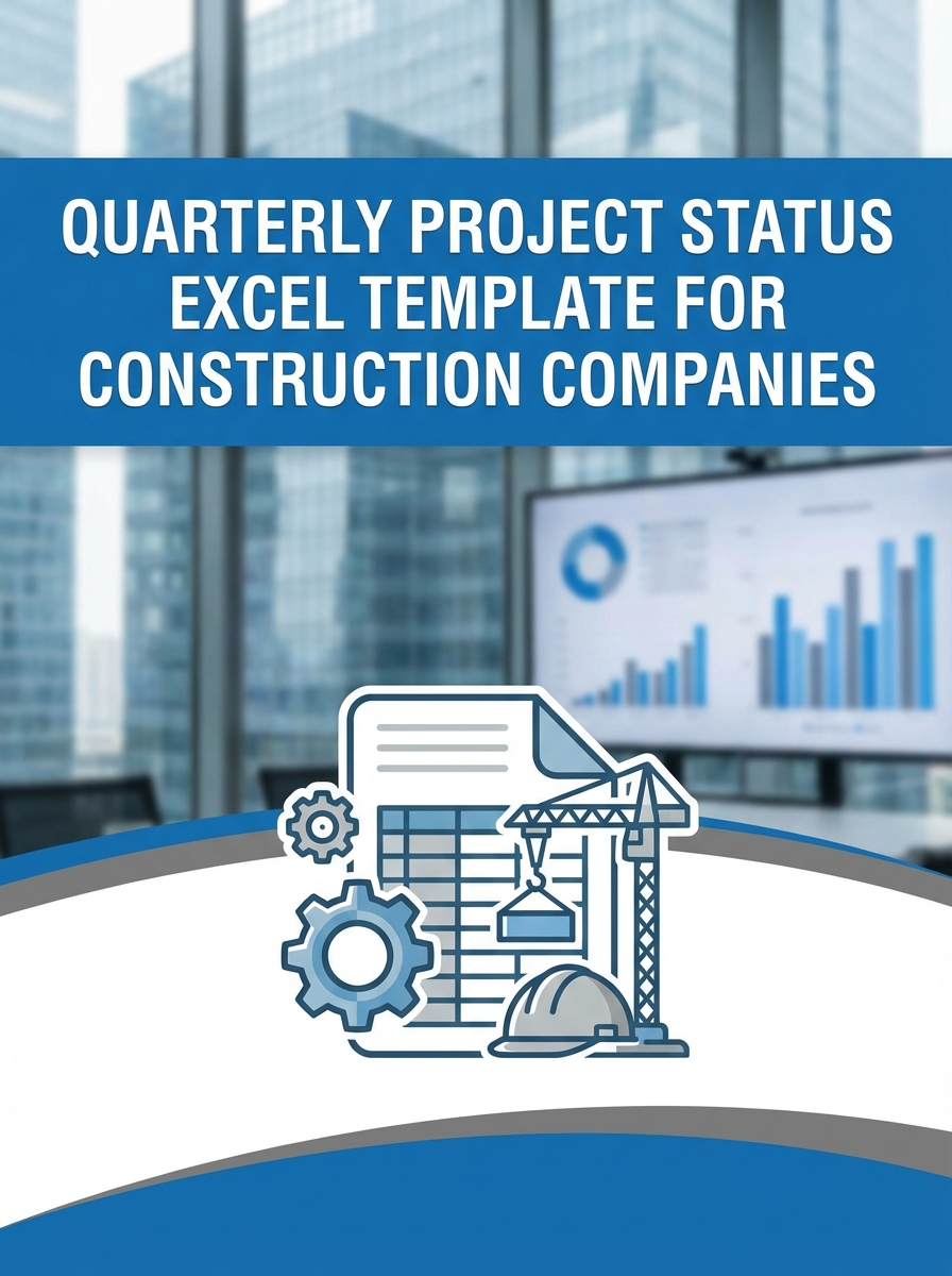 Quarterly Project Status Excel Template for Construction Companies