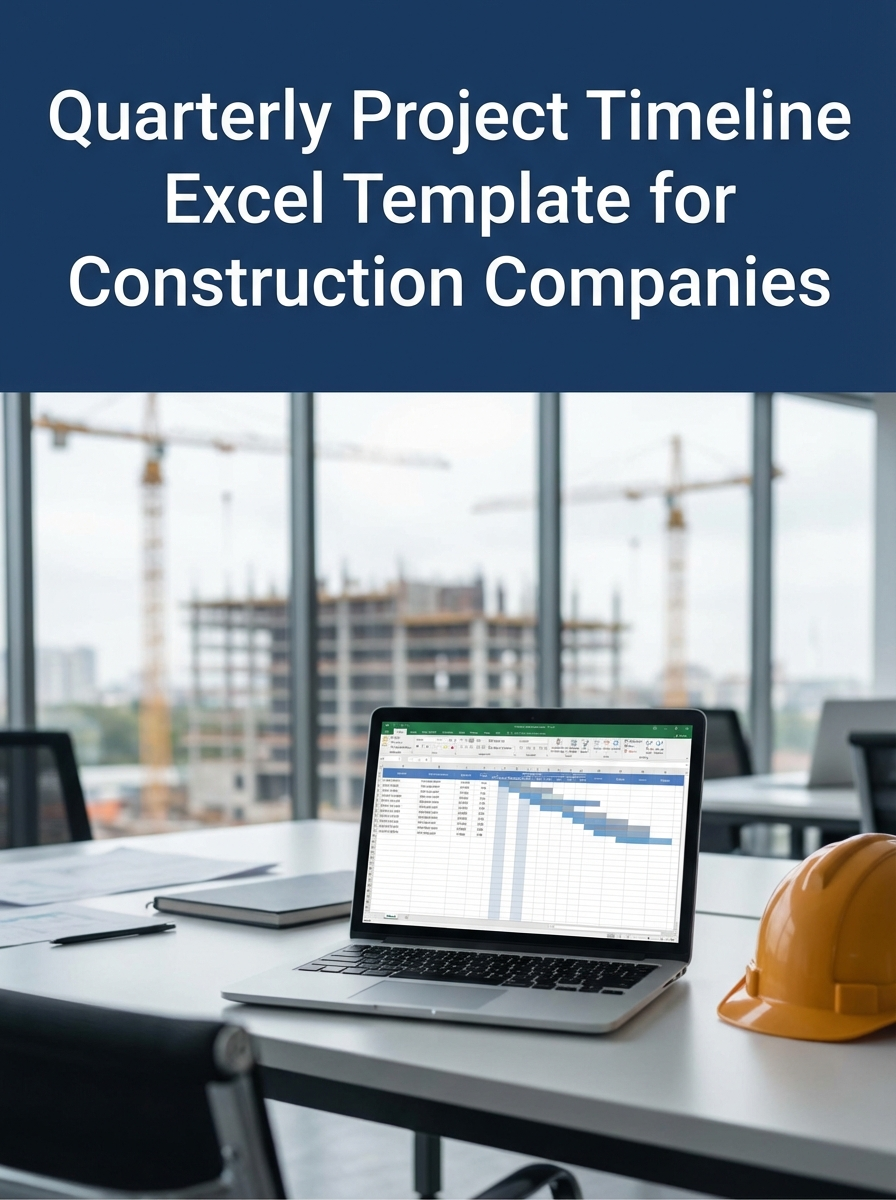 Quarterly Project Timeline Excel Template for Construction Companies
