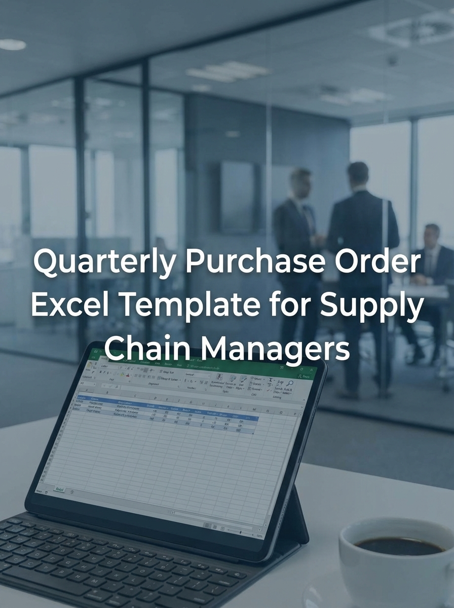 Quarterly Purchase Order Excel Template for Supply Chain Managers