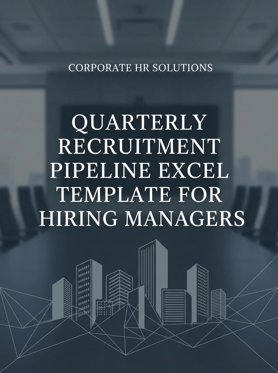 Quarterly Recruitment Pipeline Excel Template for Hiring Managers