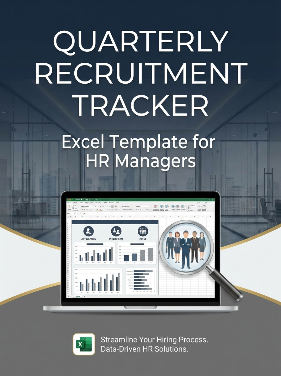 Quarterly Recruitment Tracker Excel Template for HR Managers