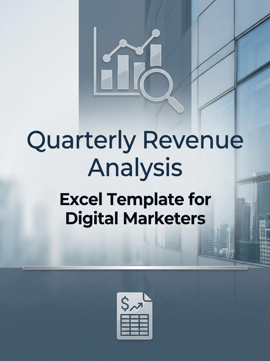Quarterly Revenue Analysis Excel Template for Digital Marketers