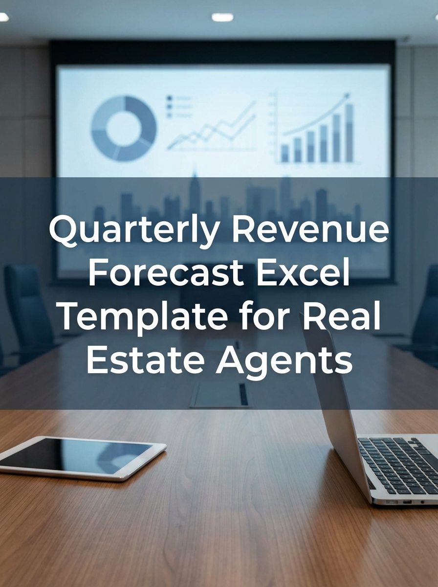 Quarterly Revenue Forecast Excel Template for Real Estate Agents