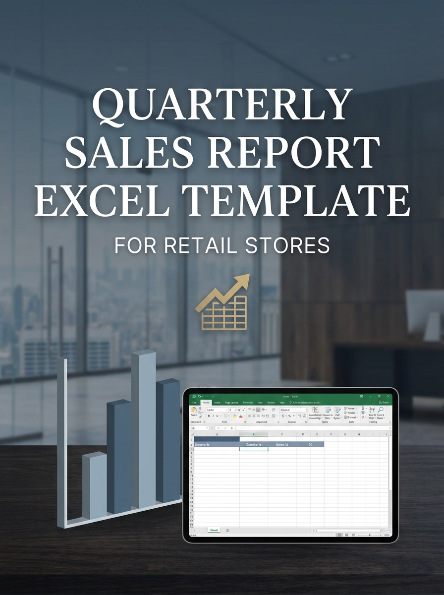 Quarterly Sales Report Excel Template for Retail Stores