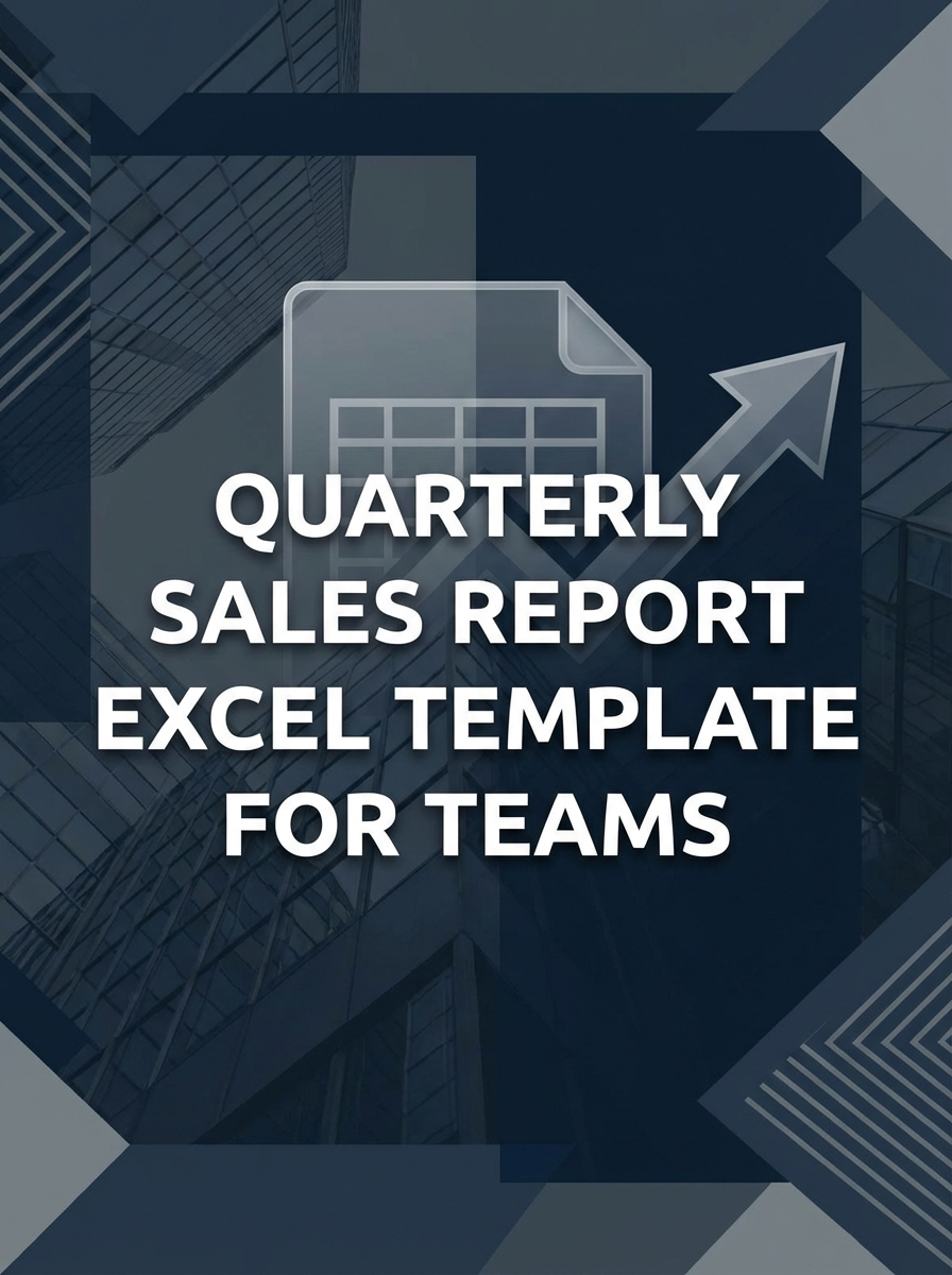 Quarterly Sales Report Excel Template for Teams
